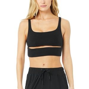 Alo Slit bra black size small (4-6)